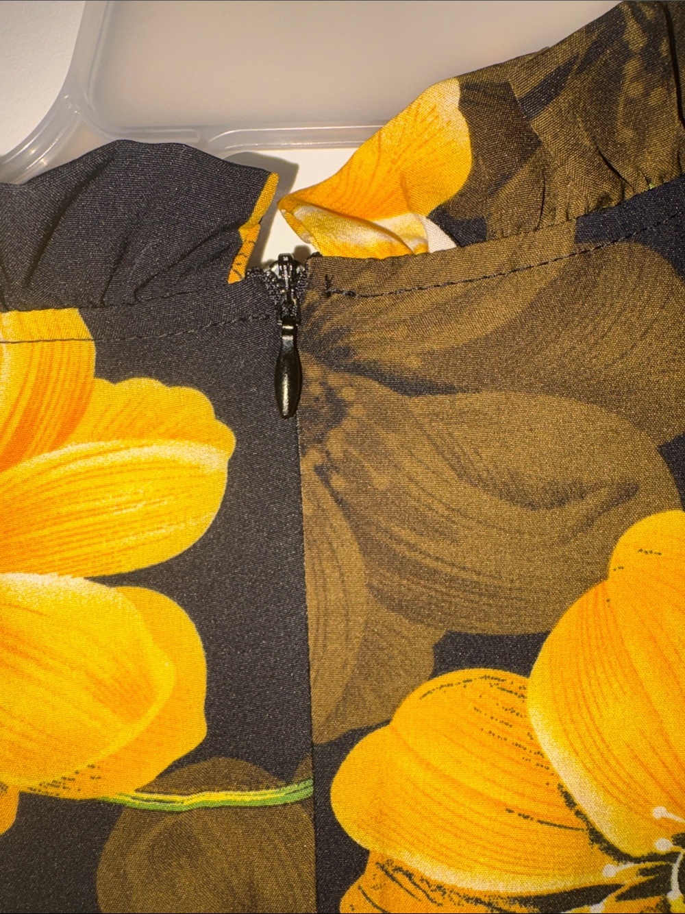 SHEIN Black Maxi Dress with Yellow Floral Print - Picture 6 of 6